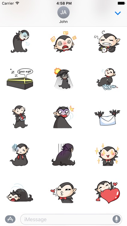 Vampire Dracula Sticker For iMessages