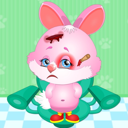 Cute Bunny Face Injury Icon