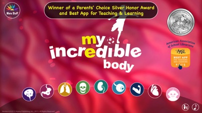 My Incredible Body - A Kid's App to Learn about the Human Body Screenshot 1