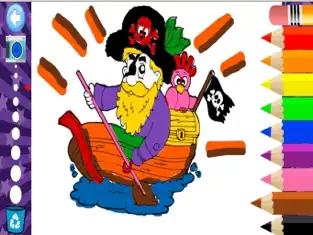 Screenshot 4 Pirate coloringbook kids free - Captain Jake ship for firstgrade iphone