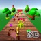 Run For Winner Excited 3D, Controls a character  running and to keep items