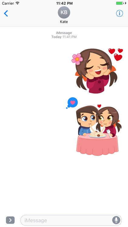 Sweety Lover Sticker Pack for iMessage