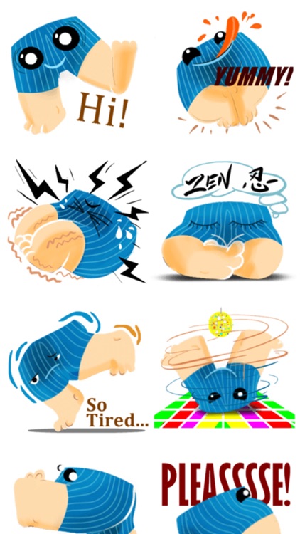 Super Pants Stickers