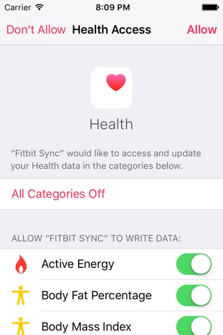 Health Sync for Fitbit screenshot 2