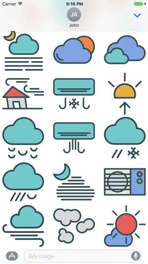 Weather Stickers - Cool Down or Heat Up Messages(圖2)-速報App