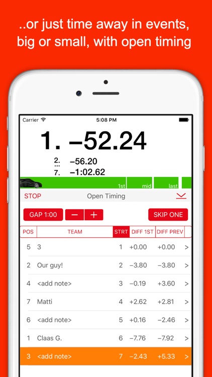 RallyTime Pro: Ski & Rally Car Timing