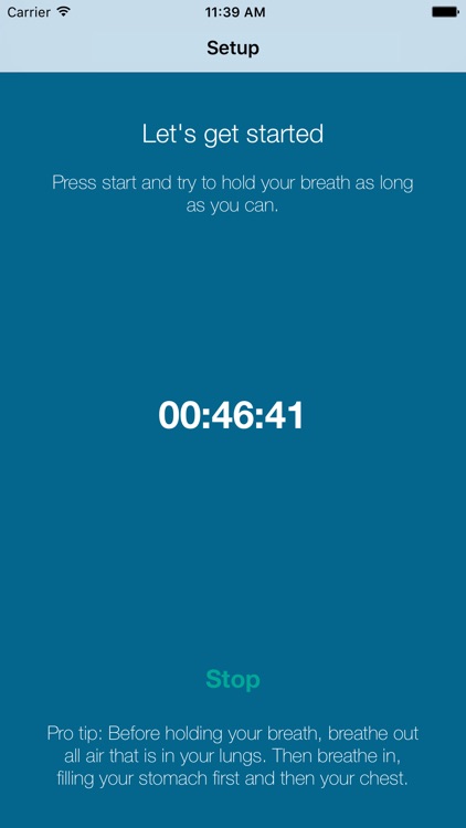Hold your breath: Apnea trainer