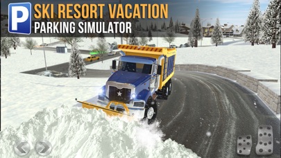 Ski Resort Parking Sim Ice Road Snow Plow Trucker Screenshot 1