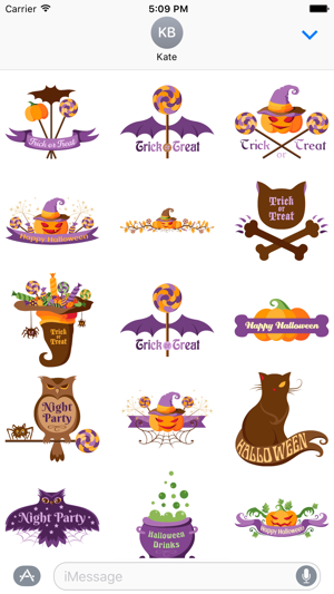 TrickTreatMoji Halloween Emoji Stickers iMessage(圖2)-速報App