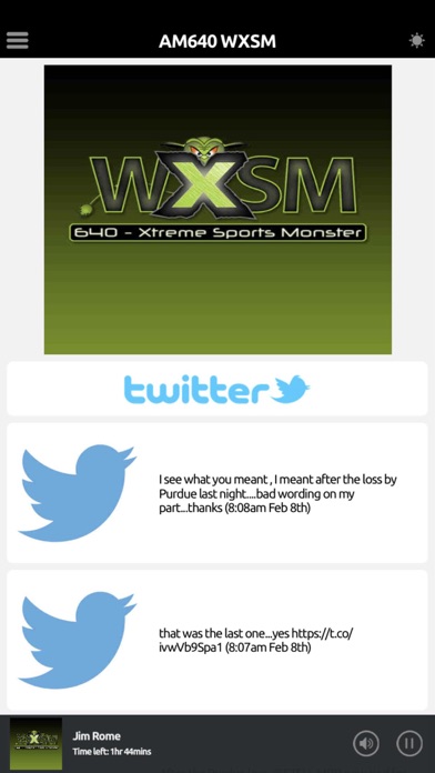 AM640 WXSM screenshot 2