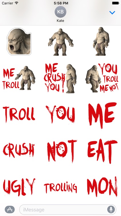 Troll Stickers & Emoji