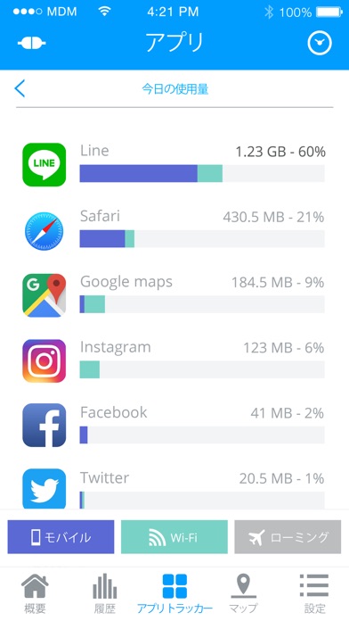 My Data Manager - 通信量節約のスクリーンショット2 My Data Manager - 通信量節約のスクリーンショット2