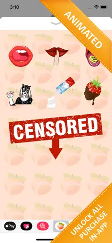 Snímek 3 Animated Dirty Emojis Stickers iphone