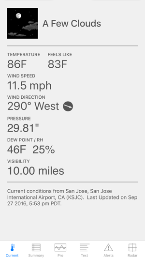 Wx for iPhone
