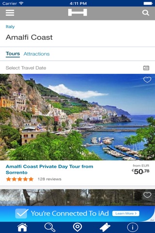 Amalfi Coast Hotels + Compare and Booking Hotel for Tonight with map and travel tour screenshot 2