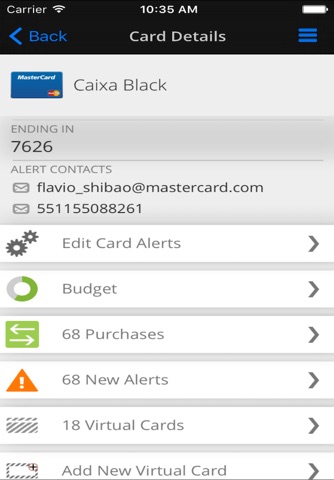 MasterCard® Controle screenshot 3