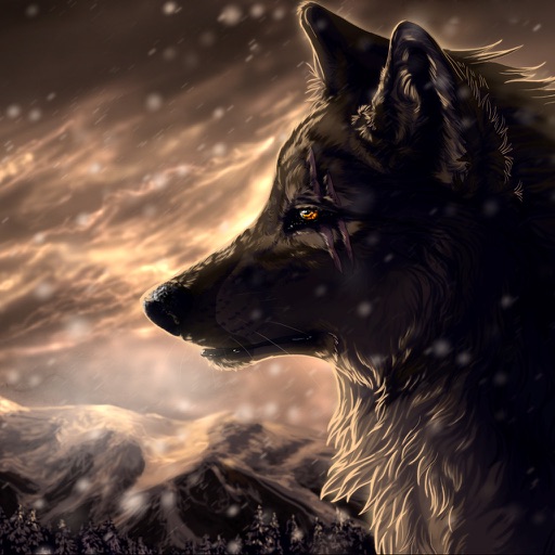 Sad Wolf Icon