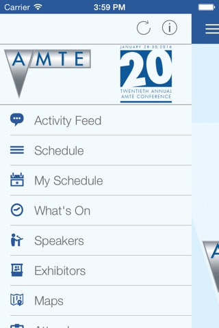 AMTE 2016 Conference App screenshot 2