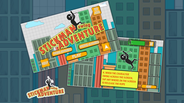 Stickman Swing Adventure - Endless Rope Game screenshot-4