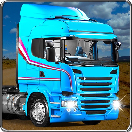 Offroad Hill truck driving 3D icon