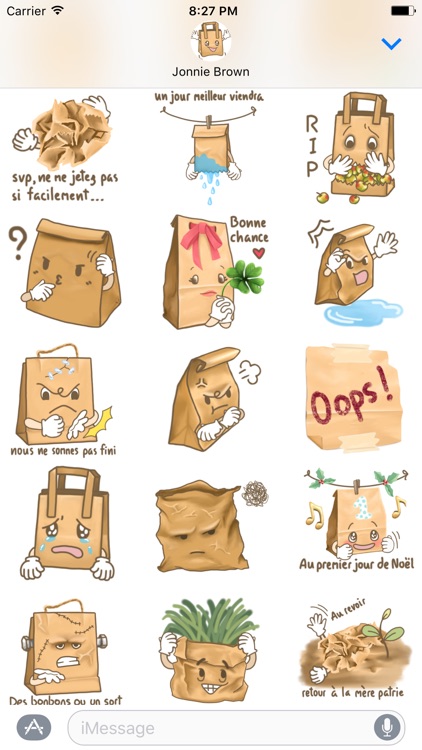 Choisir le Sac en Papier Stickers pour Messages