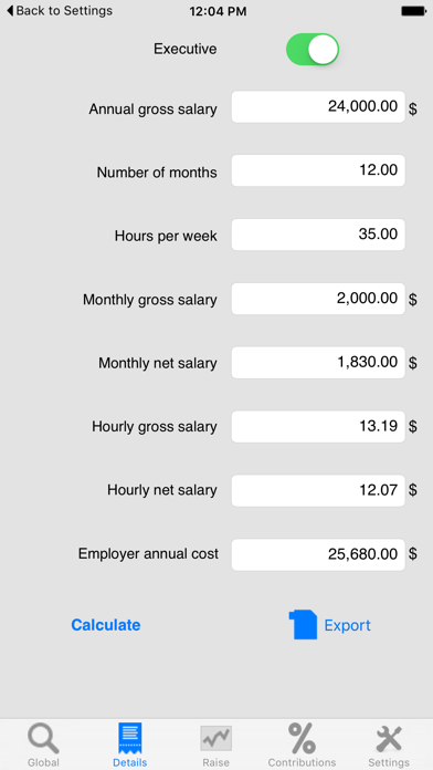 Salary Net / Gross (Pro) screenshot 2