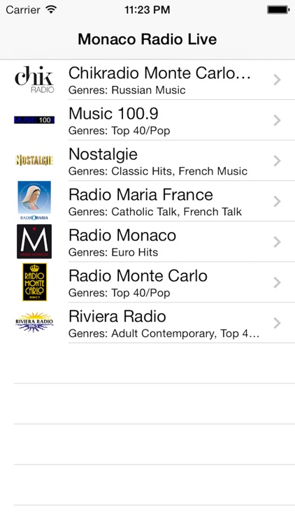 Monaco Radio Live Player (French / le français)