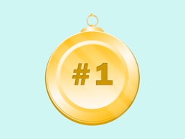 With this set of medal stickers for iMessage, let your friends and family know who's the number in your life