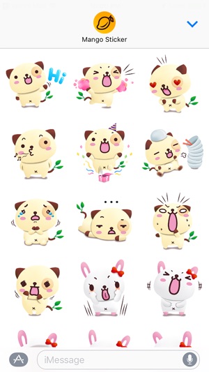 熊貓狗和朋友們 3D (Pandadog) - Mango Sticker(圖1)-速報App