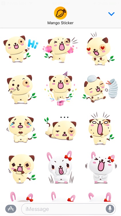 Pandadog & Friends 3D - Mango Sticker
