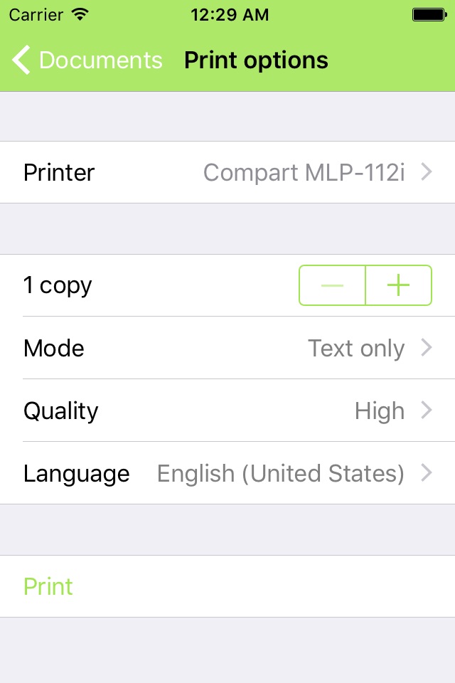 CompArt Mobile Print screenshot 2