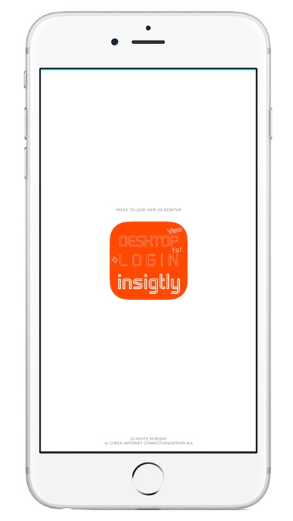 DESKTOP VIEW + LOGIN for insightly