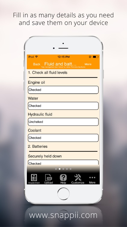 Forklift Inspection App