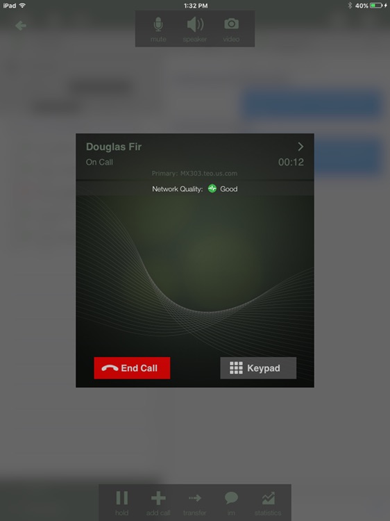 Teo Softphone for iPad