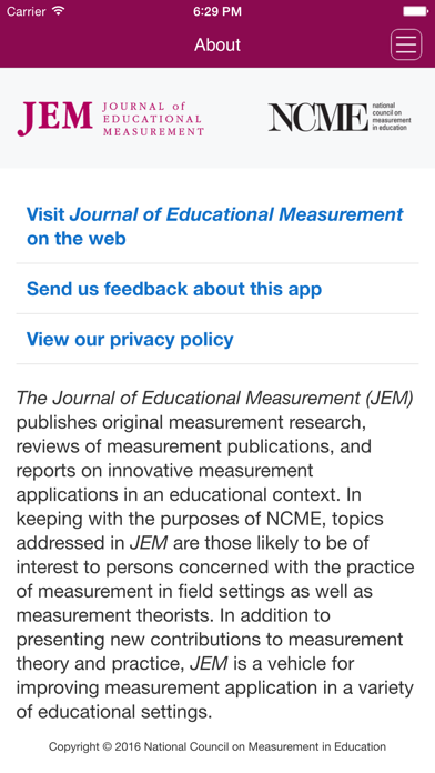 How to cancel & delete Journal of Educational Measurement from iphone & ipad 2