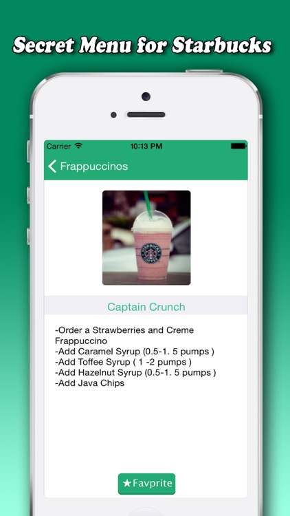 Secret Menu for Starbucks Free