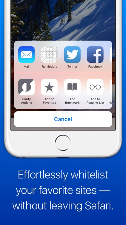 Purify: Block Ads and Tracking. Browse in Peace. screenshot-3
