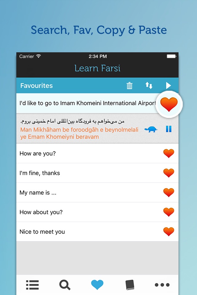 Learn Farsi Persian Phrasebook screenshot 3