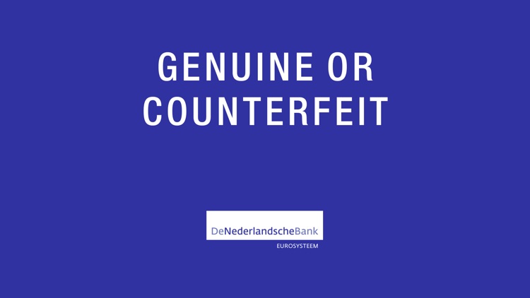 Genuine or Counterfeit