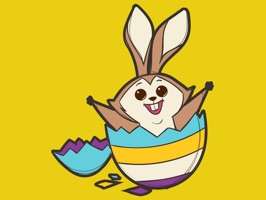 Have fun with these adorable Easter Rabbit 2018 Stickers and send to your friends and family