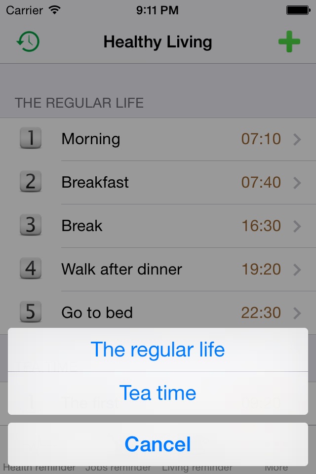 Slob Reminder- hourly schedule screenshot 2