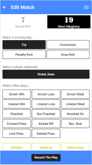 TryRugby Scoring screenshot 2