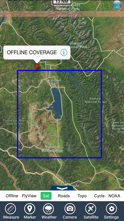 Flathead lake Montana charts HD GPS fishing maps screenshot-4
