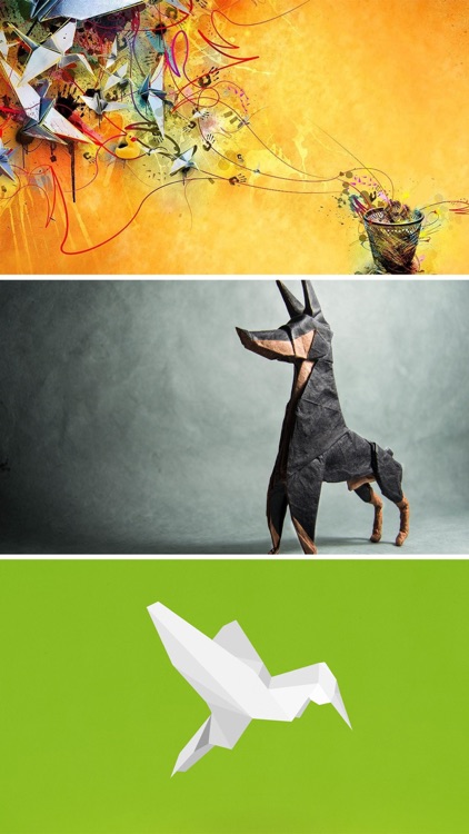 Origami wallpapers HD - Amazing Aart Backgrounds screenshot-3