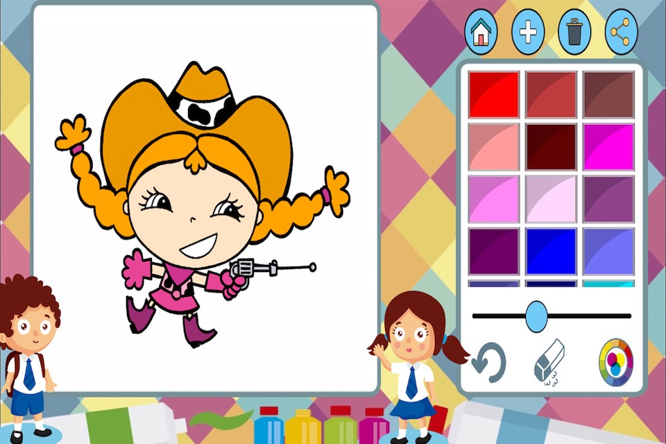 Pirates to paint - coloring book of cowboys screenshot 2