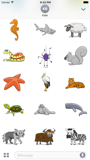 Stickertoons Zoo – Animal stickers for iMessage(圖5)-速報App