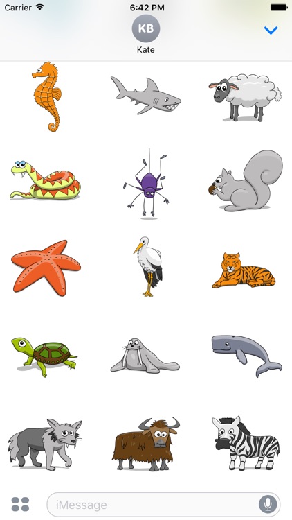 Stickertoons Zoo – Animal stickers for iMessage screenshot-4