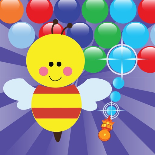 Crazy Bee Bubble Shooter POP! Game for Kids iOS App