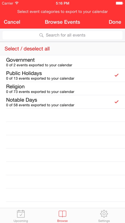 Holidays Plus US FREE - Holiday tracker with calendar export screenshot-3