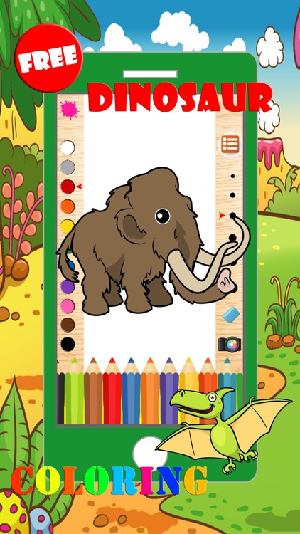 Dinosaur Coloring Book Game For Kids 3 screenshot-4